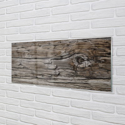 Panel szklany do Kuchni Naturalne Sęki i Słoje