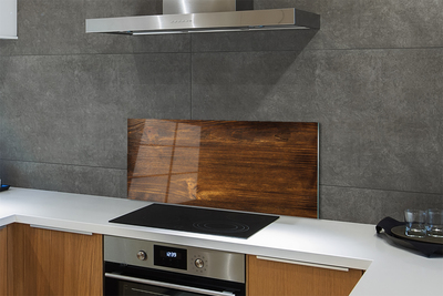 Panel szklany do Kuchni Drewniane Słoje z Sękami