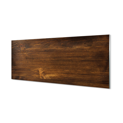 Panel szklany do Kuchni Drewniane Słoje z Sękami