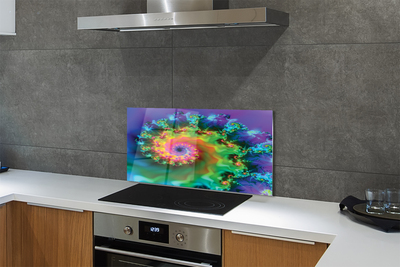 Panel szklany do Kuchni Modernistyczny Wzór Geometryczny