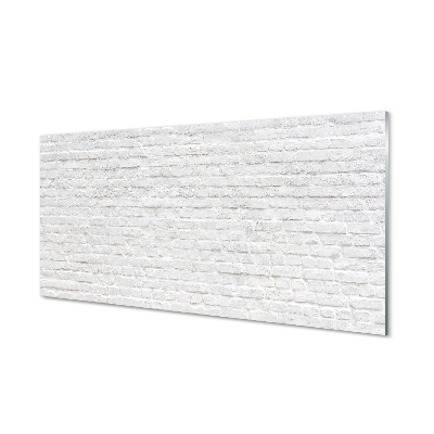 Szklany Panel Czerwona Cegła na Ścianie