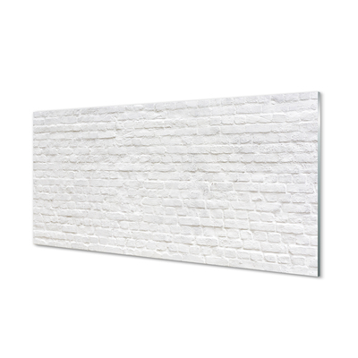 Szklany Panel Czerwona Cegła na Ścianie