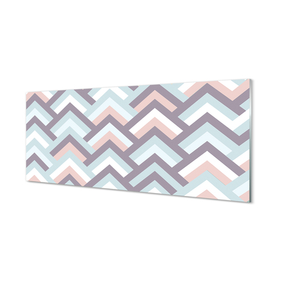 Szklany Panel Jodełka w Paski