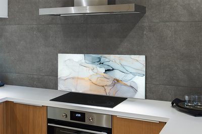 Panel szklany do Kuchni Abstrakcyjne Plamy Kamienne