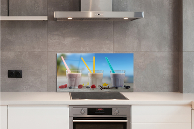 Szklany Panel Barwne Drink w Szklankach