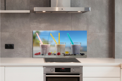 Szklany Panel Barwne Drink w Szklankach