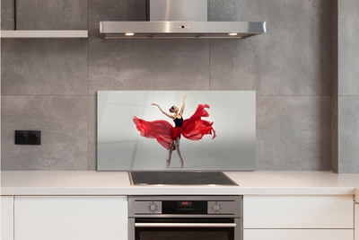 Szkło do Kuchni na Ścianę Portret Kobiety Baletnicy