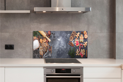 Szklany Panel Świąteczne Wypieki w Mące