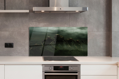 Panel szklany do Kuchni Postać Zombie pod Chmurami