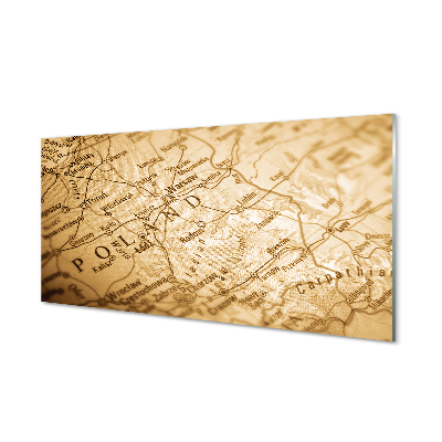 Panel nad Blat Kuchenny Kontury Mapy Polski