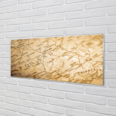 Panel nad Blat Kuchenny Kontury Mapy Polski
