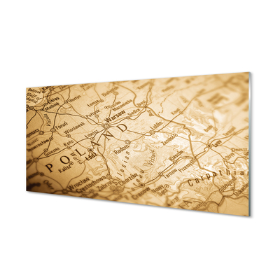 Panel nad Blat Kuchenny Kontury Mapy Polski