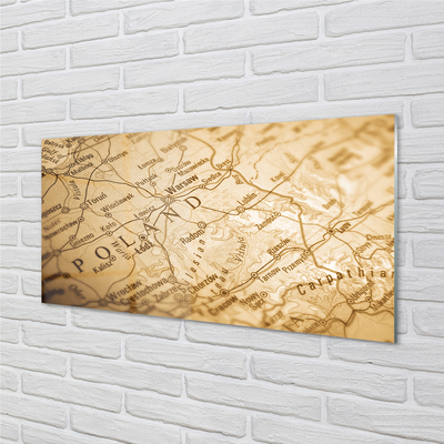 Panel nad Blat Kuchenny Kontury Mapy Polski