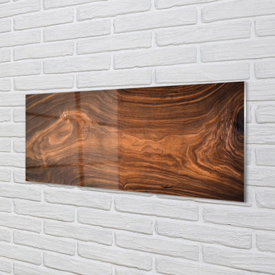 Szklany Panel Drewno słoje sęki
