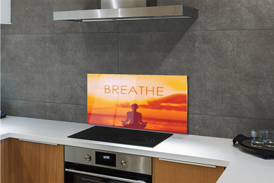 Szklany Panel Kobieta i Napis pod Słońcem