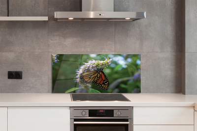 Panel Szklany Wiosenny Motyl na Kwiecie