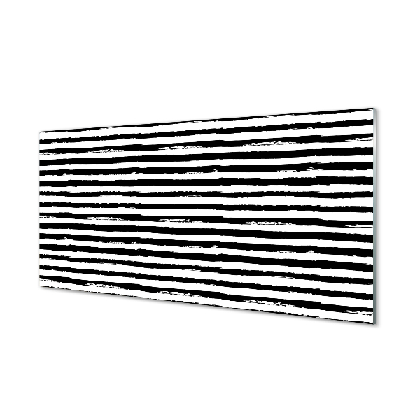 Panel Szklany Nieregularne paski zebra