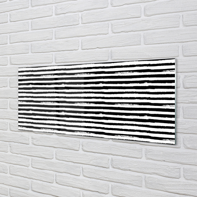 Szkło do Kuchni na Ścianę Nieregularny Wzór Zebry