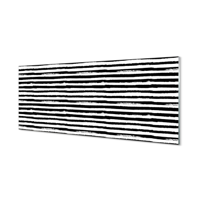 Panel Szklany Nieregularne paski zebra
