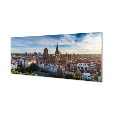 Panel Szklany Gdańsk Panorama kościół