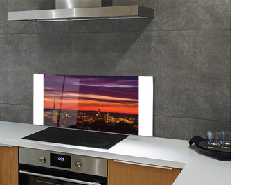 Panel Szklany Światła Nocnego Krakowa