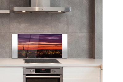 Panel Szklany Światła Nocnego Krakowa