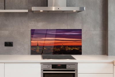 Panel Szklany Światła Nocnego Krakowa