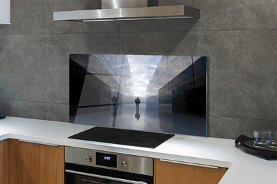 Panel Szklany Niebo w Lustrzanym Odbiciu