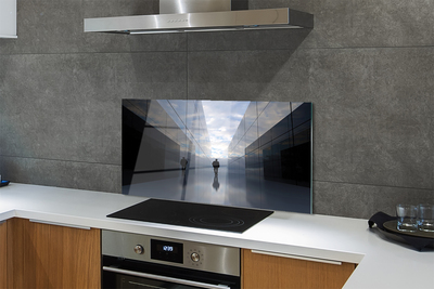 Panel Szklany Niebo w Lustrzanym Odbiciu