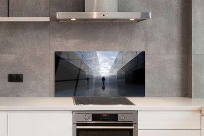 Panel Szklany Niebo w Lustrzanym Odbiciu