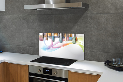 Szklany Panel Pędzle i Malarski Obraz