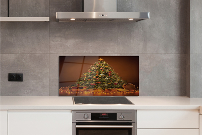 Szkło Ozdobne do Kuchni Choinka w Blasku Świec