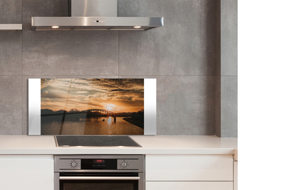 Panel Szklany Krakowski Most o Zmierzchu