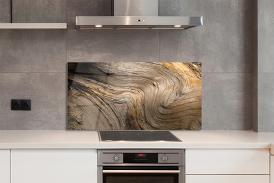 Szklany Panel Organiczny Rysunek Drewna