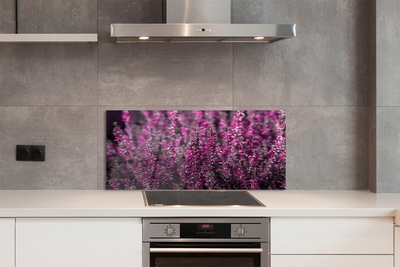 Szkło do Kuchni na Ścianę Jesienne Pole Wrzosów