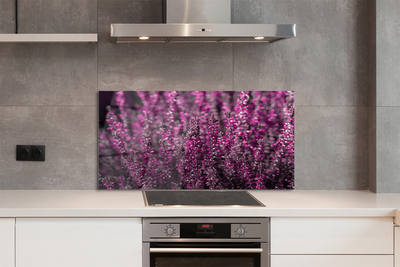 Szkło do Kuchni na Ścianę Jesienne Pole Wrzosów