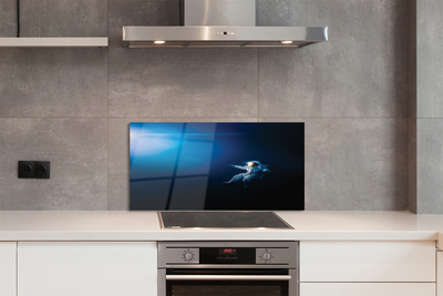 Szkło do Kuchni na Ścianę Astronauta w Otchłani Kosmosu