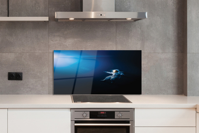 Szkło do Kuchni na Ścianę Astronauta w Otchłani Kosmosu