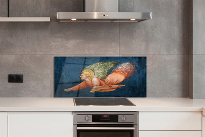 Szklany Panel Skrzydlaty Anioł - Dzieło Sztuki