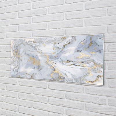 Panel szklany do Kuchni Ponadczasowa Ściana z Marmuru