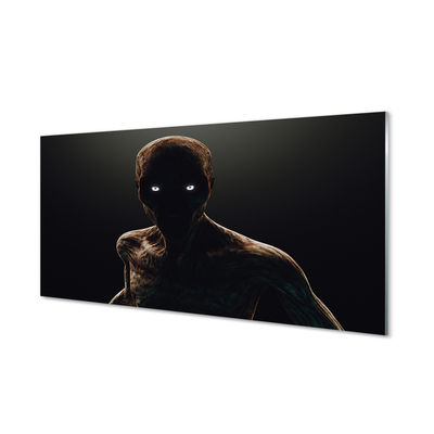 Szklany Panel Przerażająca Postać bez Włosów