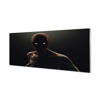 Szklany Panel Przerażająca Postać bez Włosów