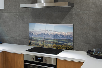 Panel szklany do Kuchni Potęga Wysokich Gór