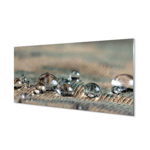 Szklany Panel Tekstura Kropli w Zbliżeniu