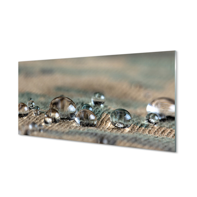 Szklany Panel Tekstura Kropli w Zbliżeniu