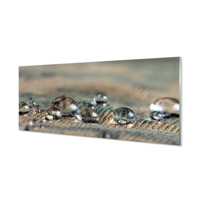Szklany Panel Tekstura Kropli w Zbliżeniu