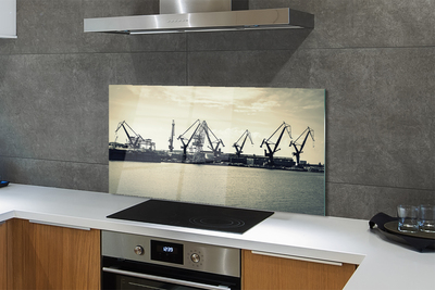 Panel szklany do Kuchni Gdańskie Żurawie Stoczniowe