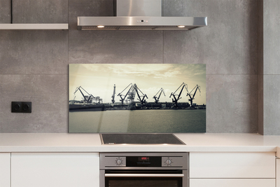 Panel szklany do Kuchni Gdańskie Żurawie Stoczniowe