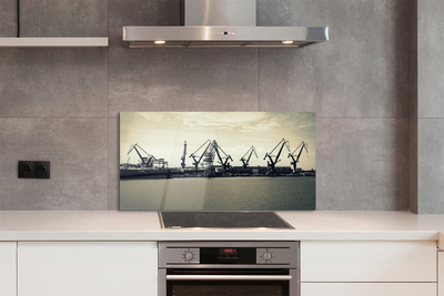 Panel szklany do Kuchni Gdańskie Żurawie Stoczniowe