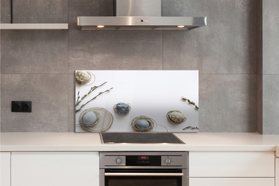 Szkło do Kuchni na Ścianę Wielkanocne Pisanki i Bazie